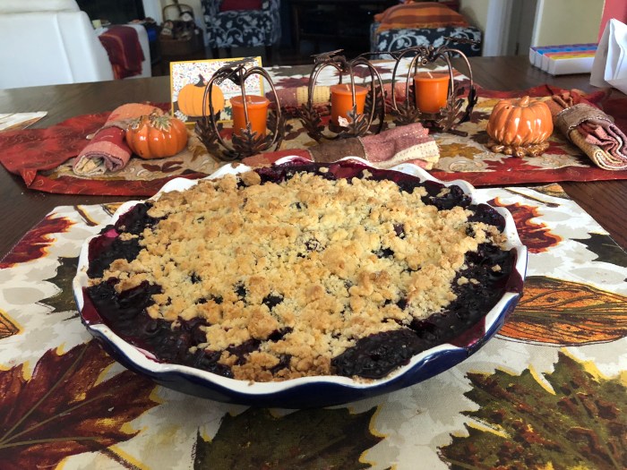 The ultimate berry crumble