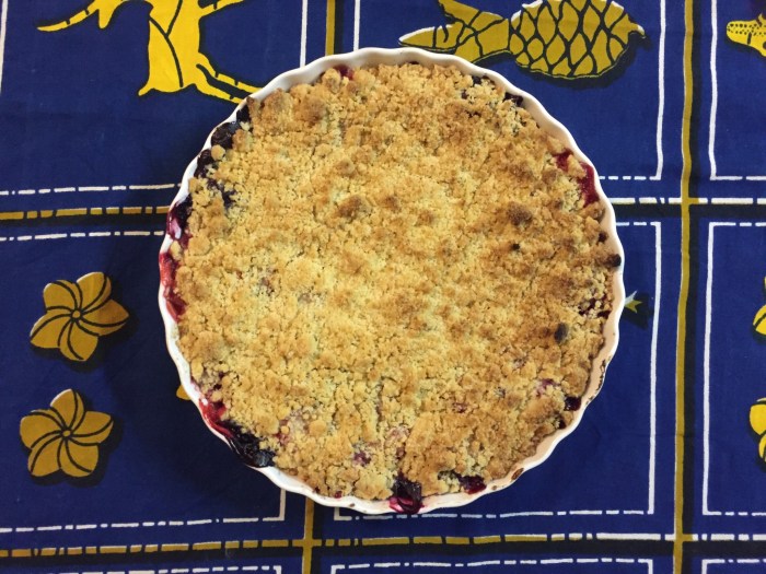 The ultimate berry crumble