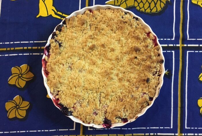 The ultimate berry crumble