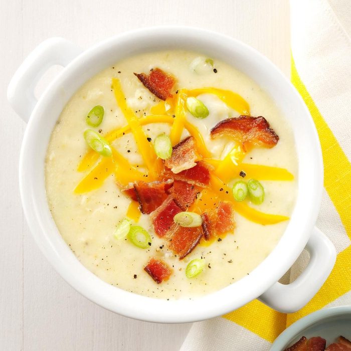 Potato and cheddar soup