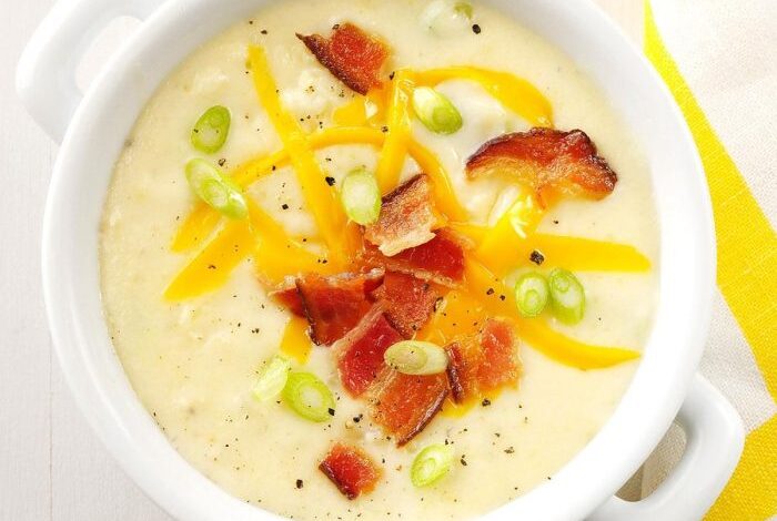 Potato and cheddar soup