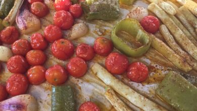 Vegetarian balsamic roasted marinated foods dietitiandebbie