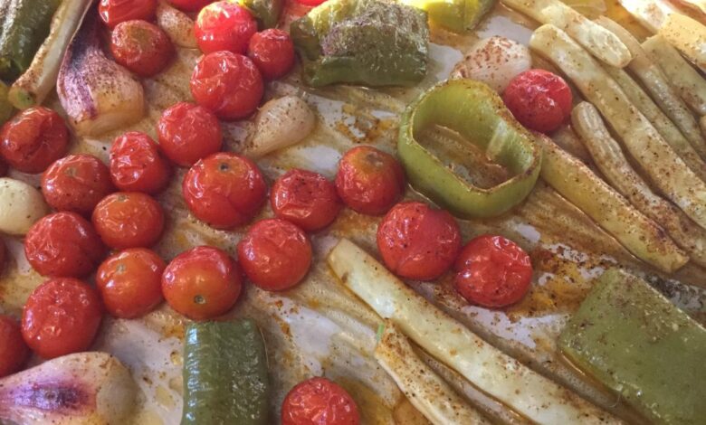 Vegetarian balsamic roasted marinated foods dietitiandebbie