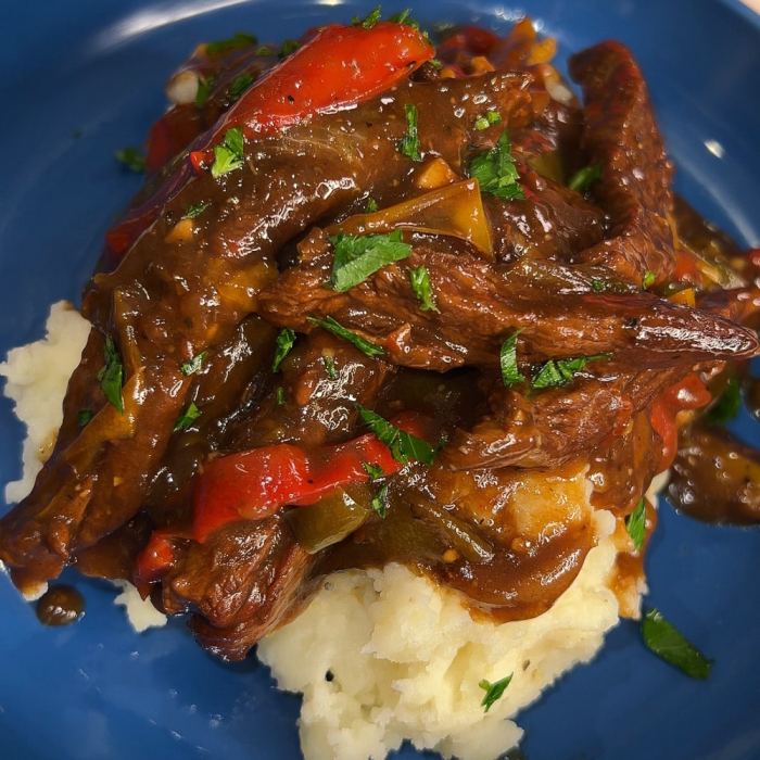 Poor mans pepper steak