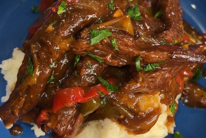 Poor mans pepper steak