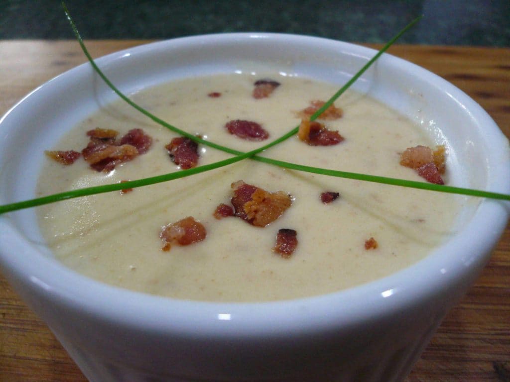 Potato and cheddar soup