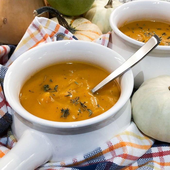Roasted rutabaga and squash soup