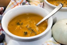 Roasted rutabaga and squash soup