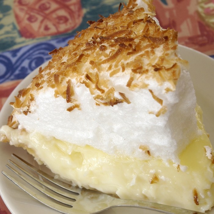 Old fashioned coconut cream pie