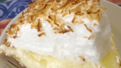 Old fashioned coconut cream pie
