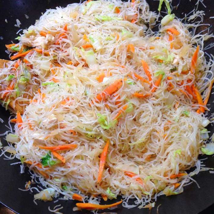 Quick and easy pancit