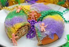 Mardi gras king cake