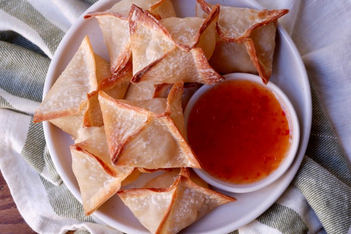 Air fryer crab rangoon