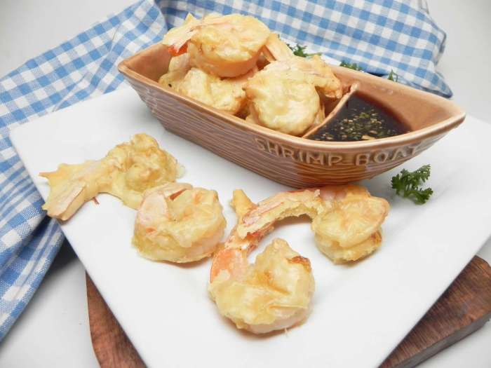 Air fryer shrimp tempura