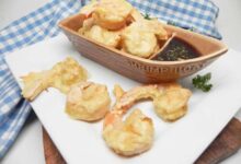 Air fryer shrimp tempura