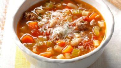 Slow cooker pasta fagioli soup
