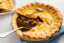 Steak and irish stout pie