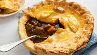 Steak and irish stout pie