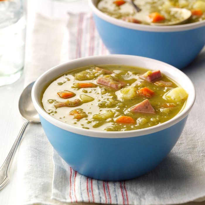 Soup pea split recipe classic mygourmetconnection pot making crock slight outlined variations timing stovetop those above below version find details