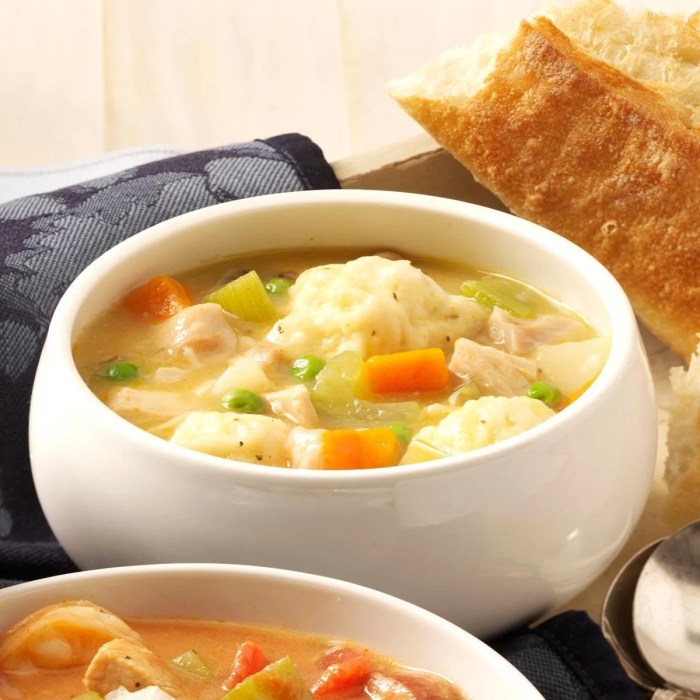 Chicken stew with dumplings