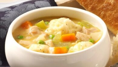 Chicken stew with dumplings