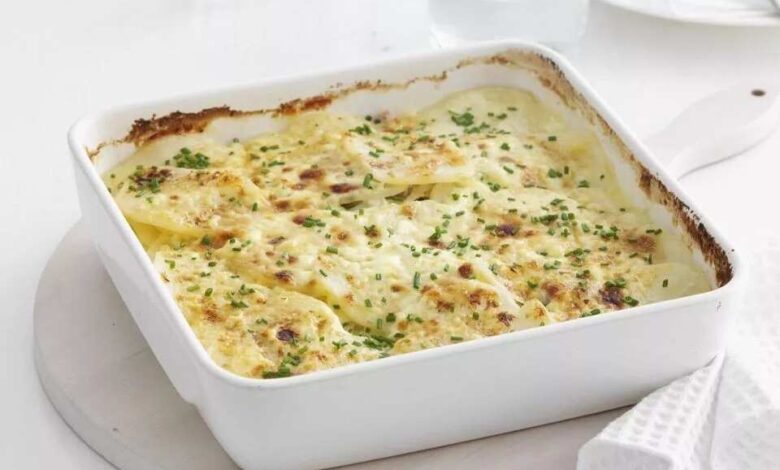 Irish potato and chive casserole