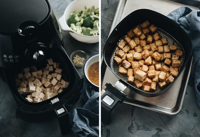 Air fryer bang bang tofu