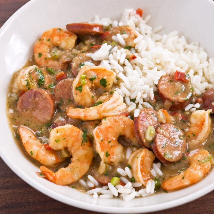 Chef johns duck sausage and shrimp gumbo
