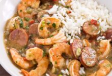 Chef johns duck sausage and shrimp gumbo