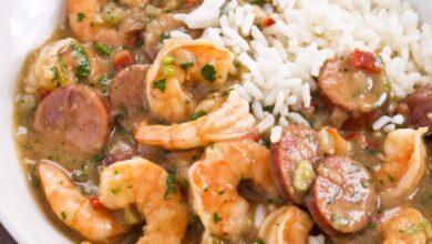 Chef johns duck sausage and shrimp gumbo