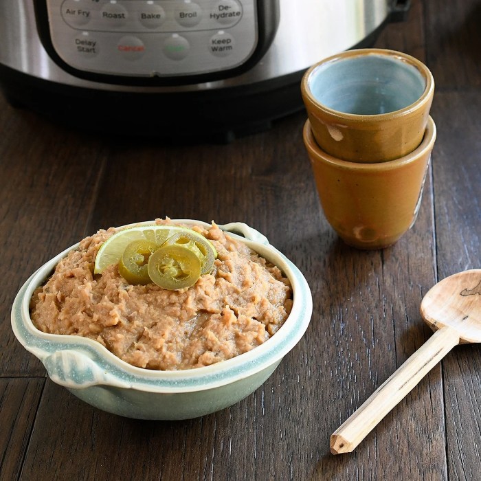 Instant pot refried beans