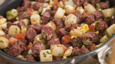 Air fryer corned beef hash