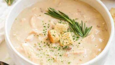 Lemony cream of chicken soup