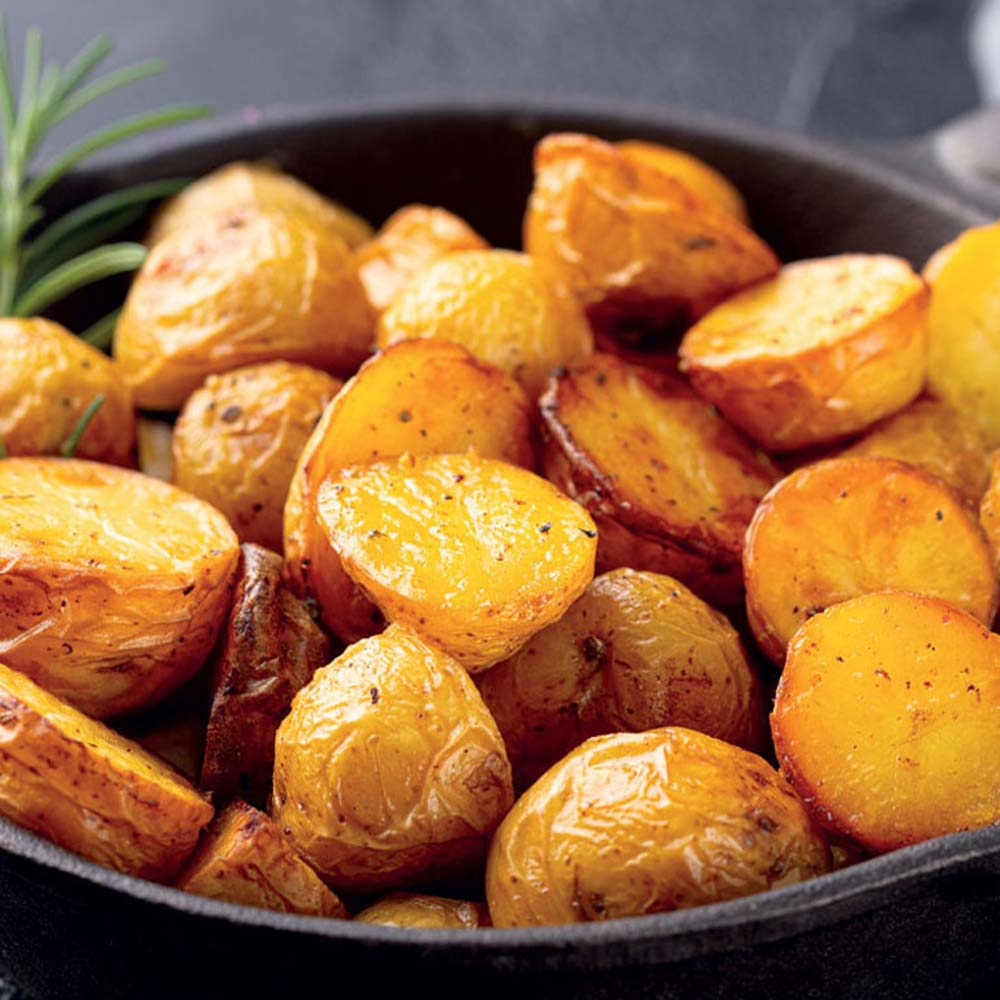 Air fryer garlic and parsley baby potatoes