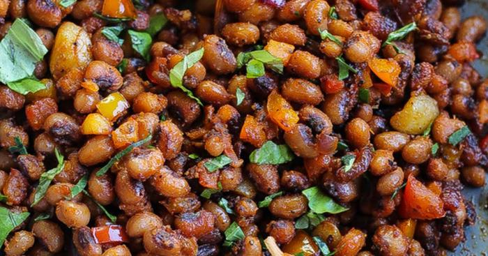 Eyed fried peas Fried black eye peas