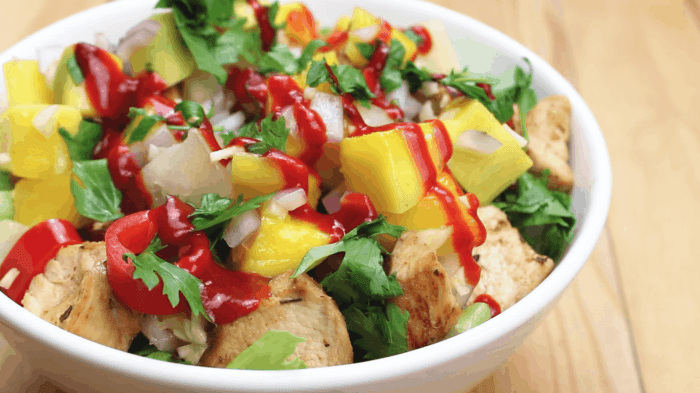 Baja style chicken bowl