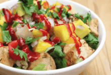 Baja style chicken bowl