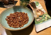 Fried black eye peas