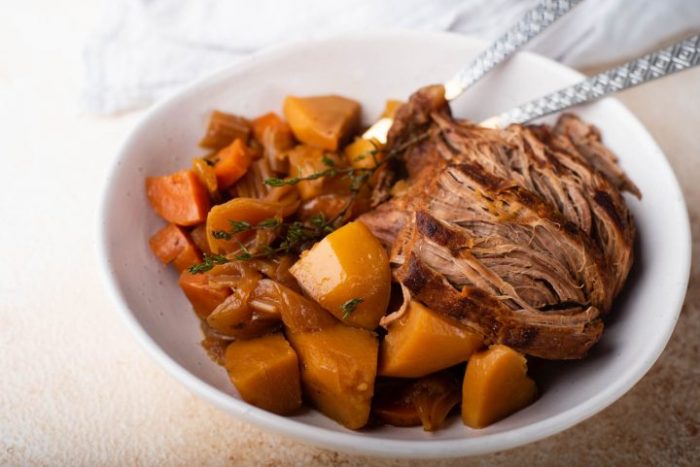 Venison pot roast and gravy