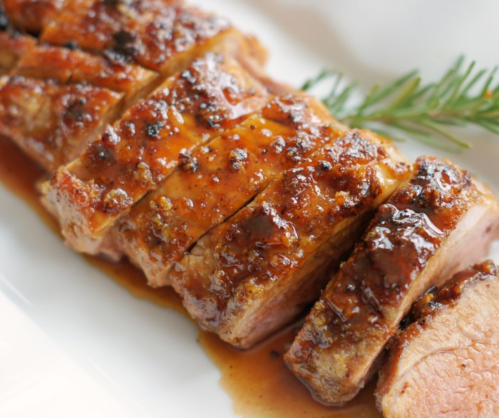 Maple baked pork loin roast