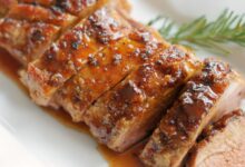 Maple baked pork loin roast