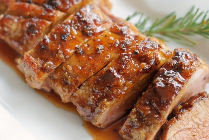 Maple baked pork loin roast