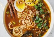 Ramen chicken noodle soup