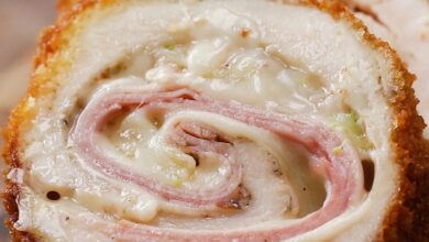Air fryer chicken cordon bleu