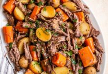 Venison pot roast and gravy