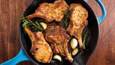 Perfect simple roasted pork chops