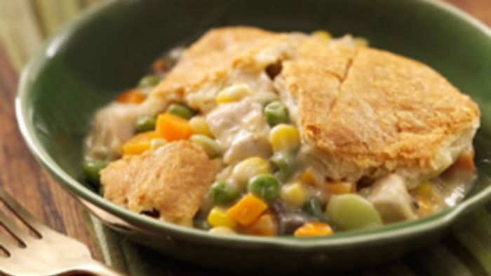 Chicken pot pie with crescent rolls