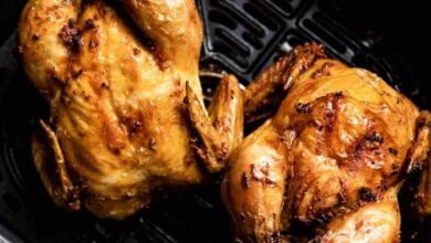 Air fryer cornish hen