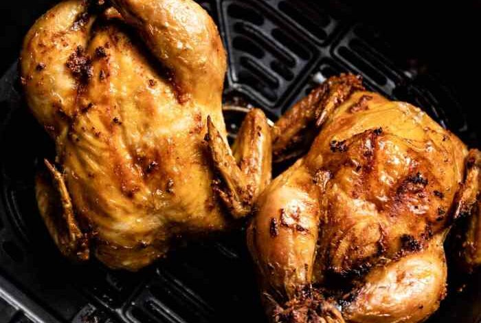 Air fryer cornish hen
