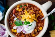 Beef bean and beer chili